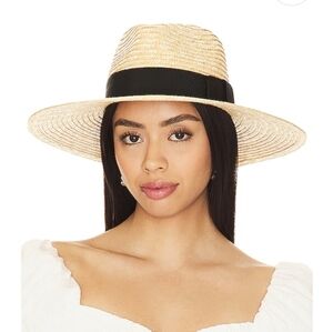 Brixton Natural Straw Hat with Black Band